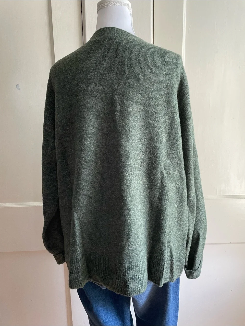 GAP Super Soft V-Neck Women's Sweater - Green